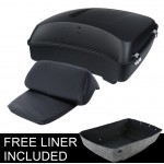 Motorcycle Chopped Tour Pak Trunk Backrest Pad For Harley Touring Models Road King Street Electra Glide FLHR FLH FLHX FLTR 14-18