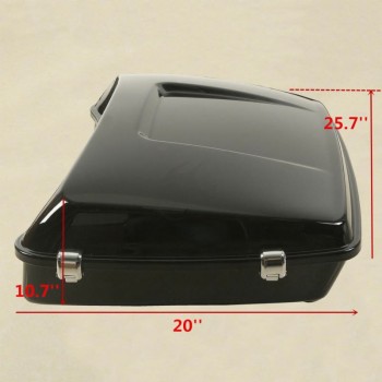 Motorcycle Chopped Tour Pak Pack Trunk Backrest Two-up Rack For Harley Davidson Touring Road King Glide Models 14+