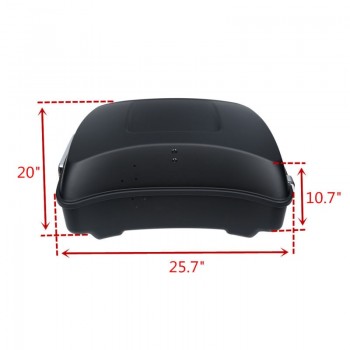 Motorcycle Moto  Chopped Tour Pak Pack Trunk and Backrest Rack For Harley Touring Electra Street Glide Road King FLHR FLHX FLH