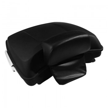 Motorcycle Matt Black 5.5 ABS Razor Tour Pak Pack Trunk amp; Backrest For Harley Touring Road King Street Glide FLHX 2014-2019