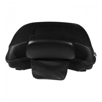 Motorcycle Matt Black 5.5 ABS Razor Tour Pak Pack Trunk amp; Backrest For Harley Touring Road King Street Glide FLHX 2014-2019
