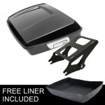 Motorcycle 10.7Chopped Tour Pak Pack amp; Mounting Rack For Harley Touring Road King Street Electra Gilde FLHX FLTR FLHT 2014-Up