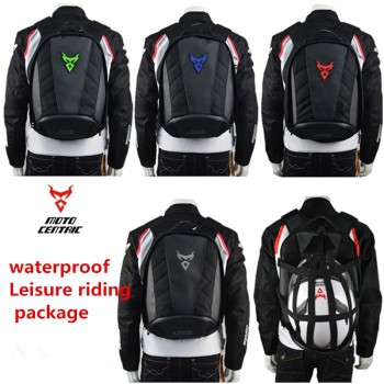 Motorcycle backpack Men and women riding waterproof knight backpack motorcycle bag helmet backpack leisure bag