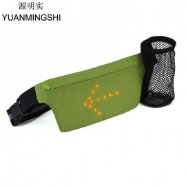 YUANMINGSHI Cycling Running Safety LED Turn Signal Light Reflective Vest Backpack Bag Waist Pack for Night Walking Riding