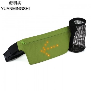 YUANMINGSHI Cycling Running Safety LED Turn Signal Light Reflective Vest Backpack Bag Waist Pack for Night Walking Riding