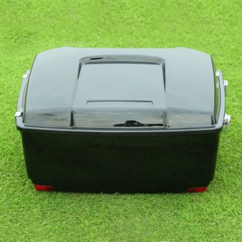 Motorcycle Motorbike 13.1 King Tour Pak Trunk Backrest amp; Side Light For Harley Touring Road King Electra Glide Models 97-13