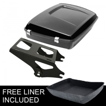 Motorcycle Moto Chopped Tour Pak Pack Trunk Mount Rack For Harley Touring Model Electra Streeet Glide Road King FLHX FLTR FLHT