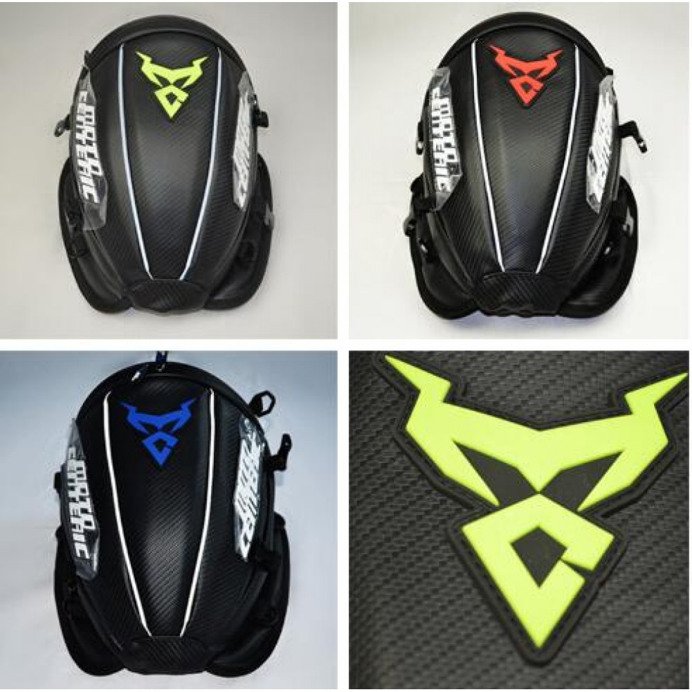 MOTOCENTRIC motocicleta bolsas de Almacenamiento Carborn fibra bagseat MOTO mochila Impermeable riding Exterior racing 06