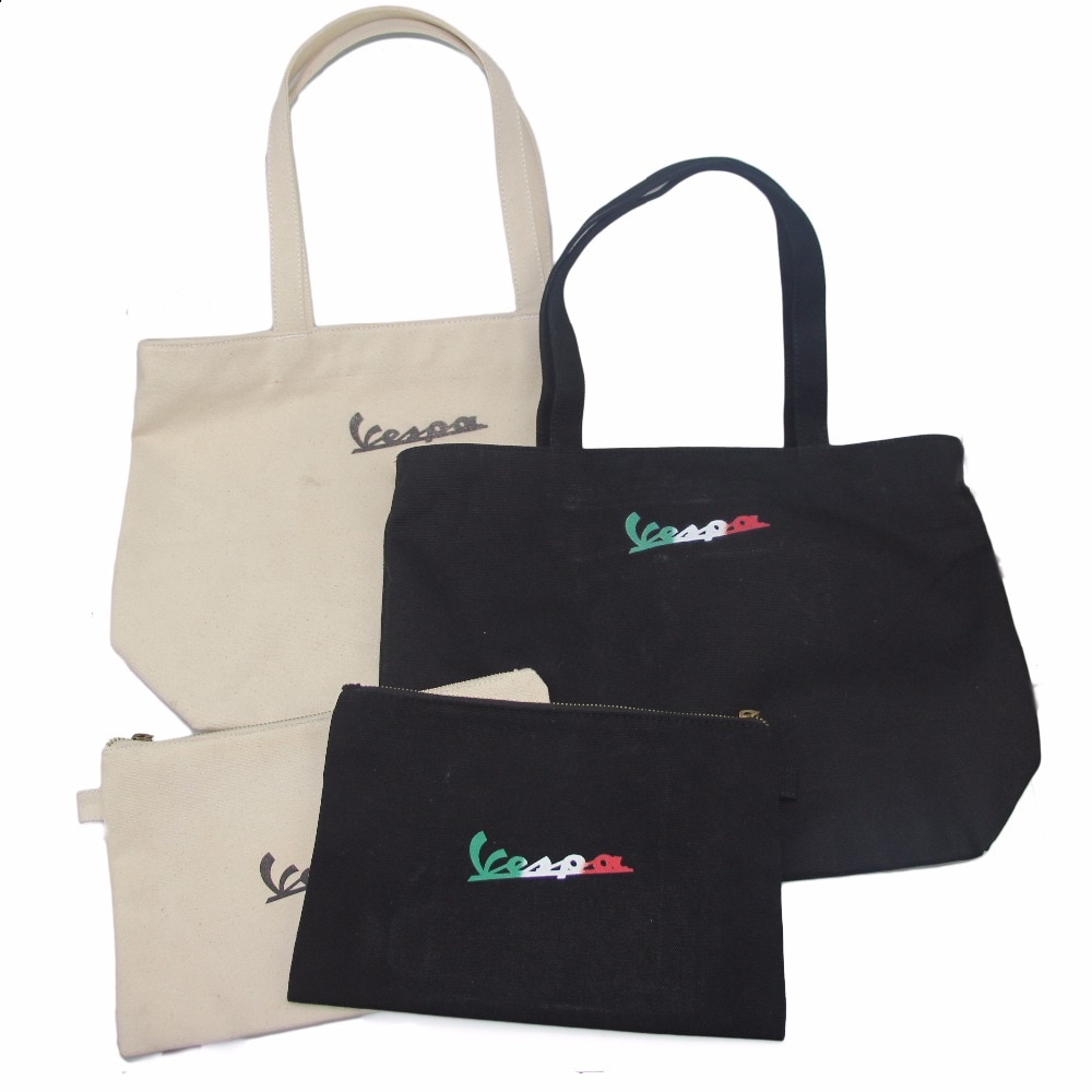 KODASKIN Ladies or Women Vespa Printed Vintage Canvas Handbag Tote Shoulder Bags