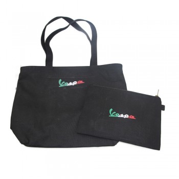KODASKIN Ladies or Women Vespa Printed Vintage Canvas Handbag Tote Shoulder Bags