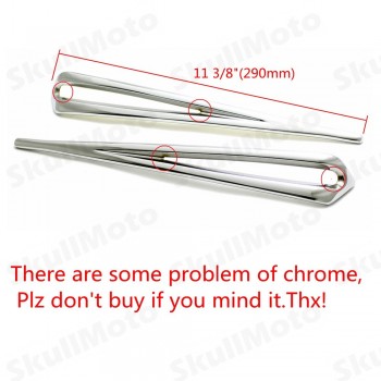 2X Motorcycle Accessories Slotted Saddlebag Lid Accents For Harley Road Street Tour Glide Touring FLHT FLTR 1993-2013 Chrome