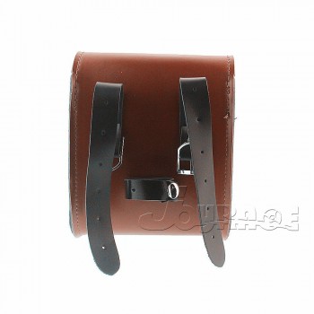 Universal Motorcycle Saddle Luggage Side Back Pouch Tool Bag Storage Leather