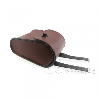 Universal Motorcycle Saddle Luggage Side Back Pouch Tool Bag Storage Leather