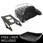 Motorcycle Moto Chopped Tour Pak Pack Trunk Backrest Two Up Rack For Harley Touring Road Street Glide Ultra-Classic 2014-2018 16