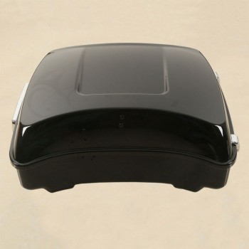 Chopped Tour Pak Trunk W/ Latch Mounting Rack +Backrest For Harley Touring Road King FLHX 14-18