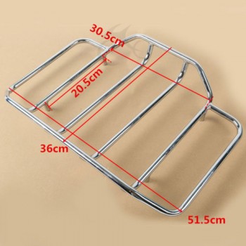 Chopped Tour Pak Trunk W/ Latch Mounting Rack +Backrest For Harley Touring Road King FLHX 14-18