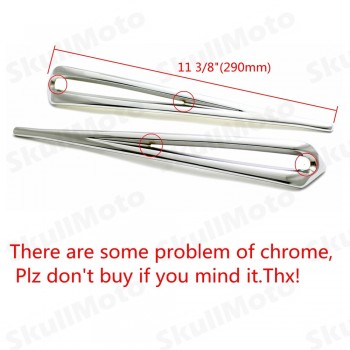 2Pcs Motorcycle Parts Chrome Slotted Saddlebag Lid Accents For Harley 1993-2013 Road Street Tour Glide Touring FLHT FLTR FLHR