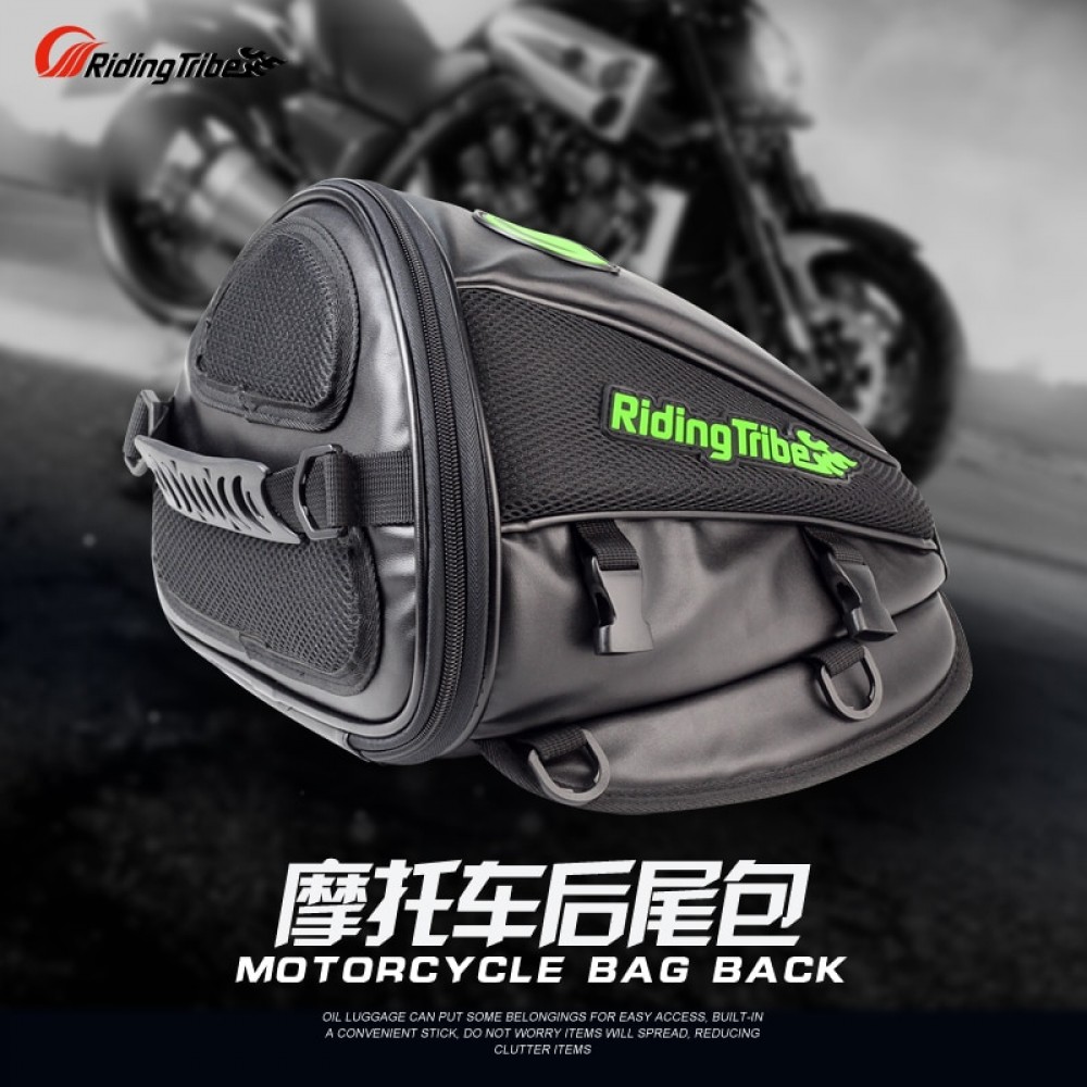 Free shipping RIDING TRIBE Synthetic Leather Motorcycle  Travel Tool Tail Bag Luggage Waterproof Riding Handbag Backpack