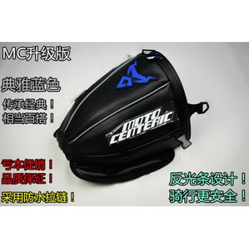 Motorcycle  Leather PU  Tail Bag seat saddle bags luggage Motorcycle Sport Back Seat Bag Waterproof Reflective
