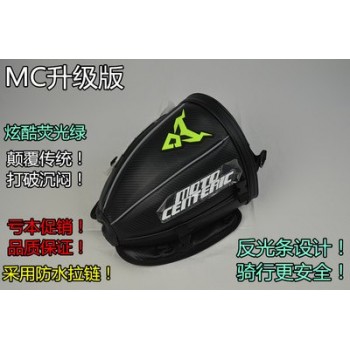 Motorcycle  Leather PU  Tail Bag seat saddle bags luggage Motorcycle Sport Back Seat Bag Waterproof Reflective