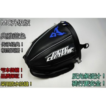 Motorcycle  Leather PU  Tail Bag seat saddle bags luggage Motorcycle Sport Back Seat Bag Waterproof Reflective