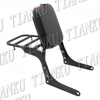 Motorcycle Matte black Backrest Sissy Bar Luggage Rack For HONDA  Rebel CA250 CMX 250
