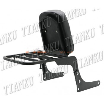 Motorcycle Matte black Backrest Sissy Bar Luggage Rack For HONDA  Rebel CA250 CMX 250