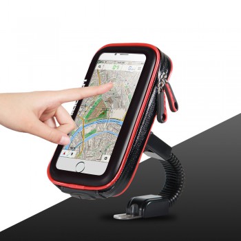 HEROBIKER Motorcycle Phone Holder Support Waterproof Moto Mobile Phone Stand Case Bags for For iPhone X 8 7 6 6s Plus SamSung