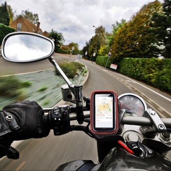 HEROBIKER Motorcycle Phone Holder Support Waterproof Moto Mobile Phone Stand Case Bags for For iPhone X 8 7 6 6s Plus SamSung