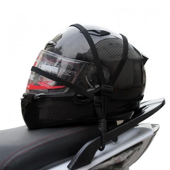 Motorcycle Luggage Net Helmet Strap Rope Bungee Cord Bandage Strapping Tape Adjustable Motorbike Elastic String Strap