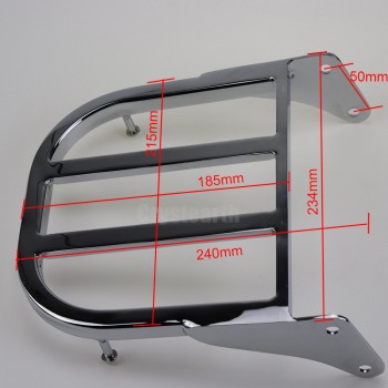 Chrome Motorcycle Rear Sissy Bar Luggage Rack For Suzuki Intruder/Volusia VL800 2001-2011 Boulevard M50 2005 2006 2007 2008 2009