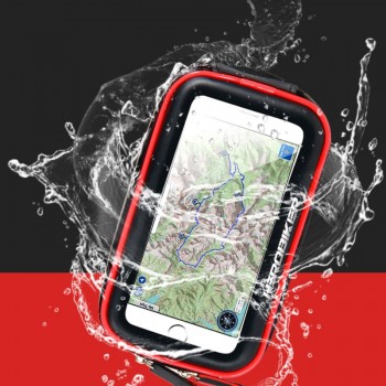 Herobiker Universal Motorcycle Scooter Handle Bar Phone Holder Moto Stand Bag Waterproof Case Bag 5-5.8 Inch Bicycle Handlebar