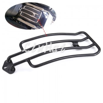 Black Motorcycle Rear Stock Solo Seat Luggage Rack Carrier Fit For Harley Sportster XL883 1200 1985-2003