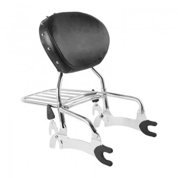 Motorcycle 12 Backrest Sissy Bar with Luggage Rack For Indian Vintage Chief Classic Dark Horse 14 15 16 17 18