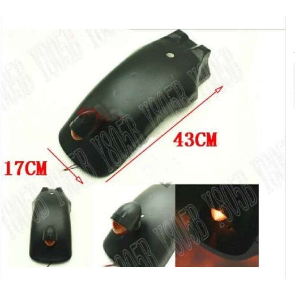 Black Metal Rear Fender Mudguard For Suzuki Boulevard C50 Volusia 800 C90 M109R C109 Marauder 800 M50 Intruder LC1500 Cruisers