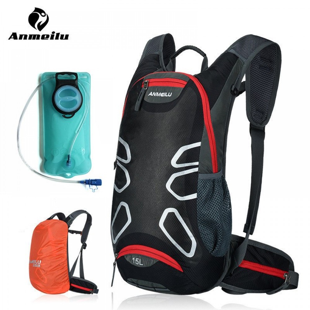 ANMEILU 15L Cycling Backpack Bags Waterproof MTB Road Mountain Bike with Water Bags Climbing Cycling Hiking Bicycle Backpacks