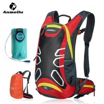 ANMEILU 15L Cycling Backpack Bags Waterproof MTB Road Mountain Bike with Water Bags Climbing Cycling Hiking Bicycle Backpacks