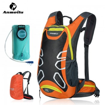 ANMEILU 15L Cycling Backpack Bags Waterproof MTB Road Mountain Bike with Water Bags Climbing Cycling Hiking Bicycle Backpacks
