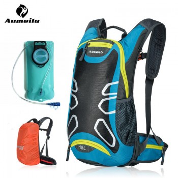 ANMEILU 15L Cycling Backpack Bags Waterproof MTB Road Mountain Bike with Water Bags Climbing Cycling Hiking Bicycle Backpacks