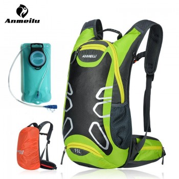 ANMEILU 15L Cycling Backpack Bags Waterproof MTB Road Mountain Bike with Water Bags Climbing Cycling Hiking Bicycle Backpacks