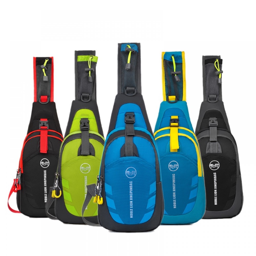 New Motorcycle Waterproof Nylon Backpack Convenient Motorbike Chest Bag Backpack Camping Hiking Running Outdoor Sport Bag
