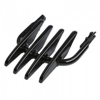 Black Rigid Stealth Luggage Rack For Harley Touring Electra Street Road Glide FLHT Road King FLHR 99-08 00 Motorcycle