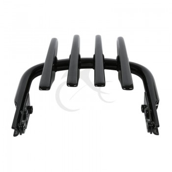 Black Rigid Stealth Luggage Rack For Harley Touring Electra Street Road Glide FLHT Road King FLHR 99-08 00 Motorcycle