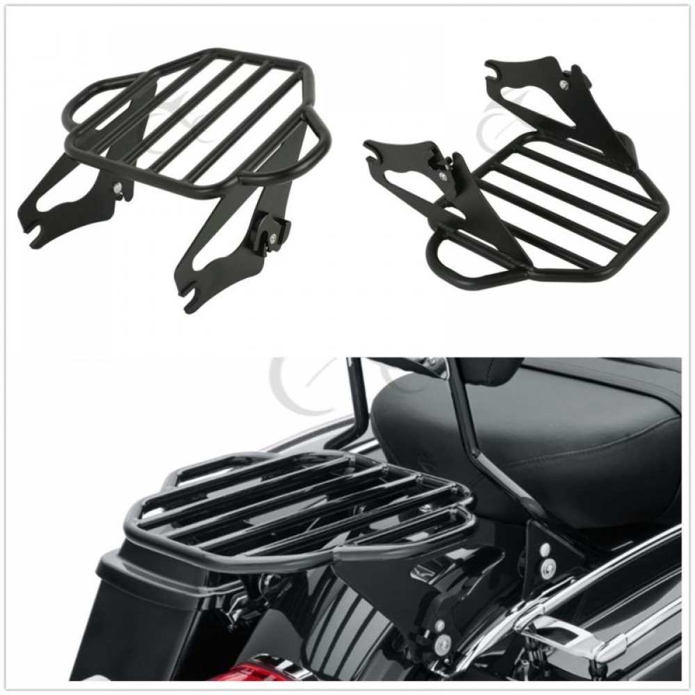 Motorcycle Moto Tour Pak Luggage Rack W/ 4 Point Docking Kit For Harley Touring Road King Street Electra Glide FLHX FLHR FLHT
