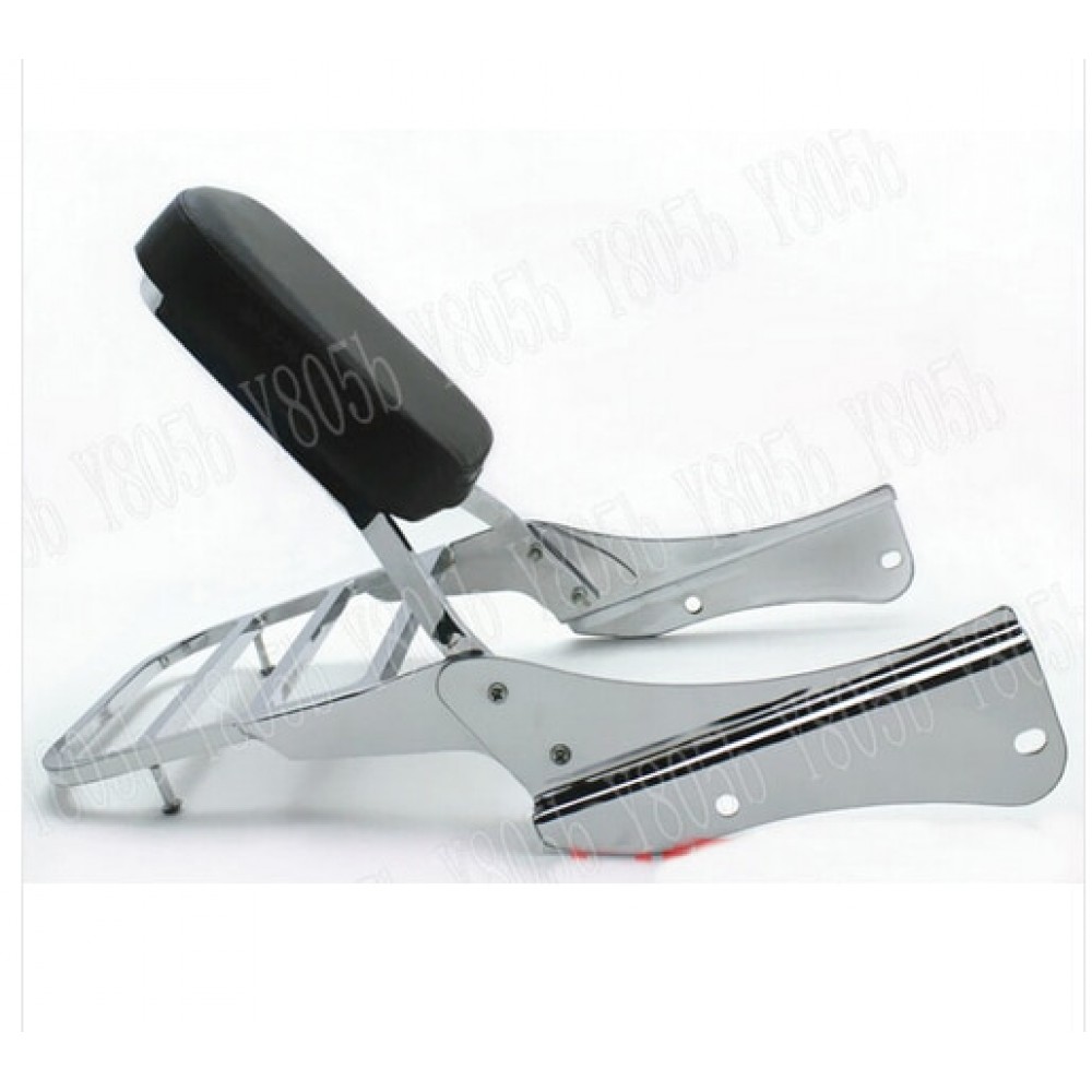 Backrest Sissy Bar Luggage Rack For Honda Shadow Spirit Black Widow VT 750 2001 2002 2003