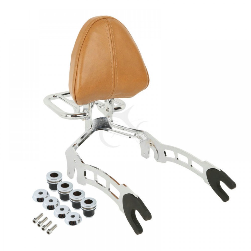 Sissy Bar Passenger Backrest + Mouting Spools For Indian Scout 15-18 Sixty 16-18 Motorcycle