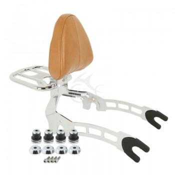 Sissy Bar Passenger Backrest + Mouting Spools For Indian Scout 15-18 Sixty 16-18 Motorcycle