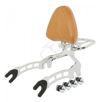 Sissy Bar Passenger Backrest + Mouting Spools For Indian Scout 15-18 Sixty 16-18 Motorcycle