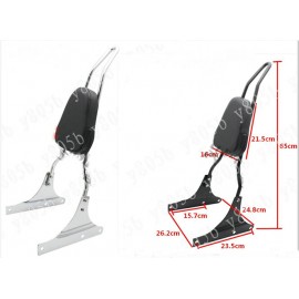 Motorcycle Backrest Sissy Bar Cushion Pad For Harley Davidson FLSTC FLSTS Heritage Softail Springer