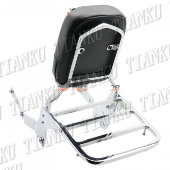 New Motorcycle Backrest Sissy Bar Luggage Rack For Honda Shadow VT750  2004-2012 Aero  VT750C 04 05 06 07 08 09 2010-2012